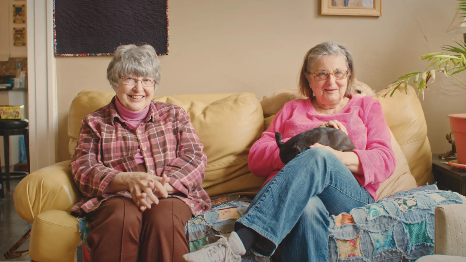 Bobbe and Irene are best friends and make quilts together