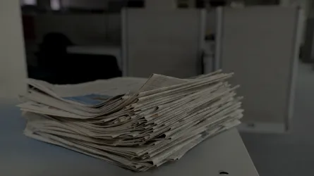 Stack of newspapers